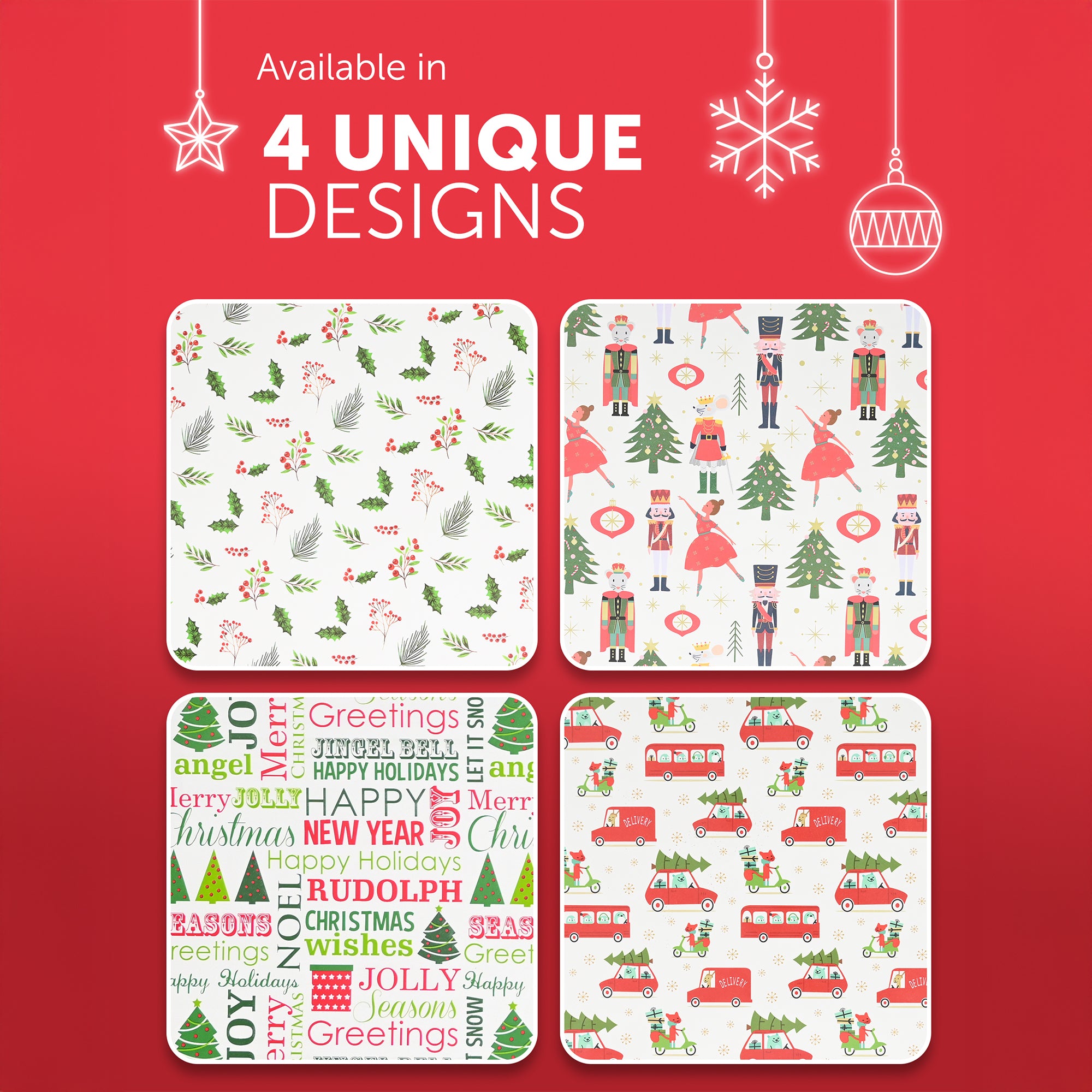 Kraft & Co 4 pack 69cm x 8M Gift Wrapping Paper Ideal for Gifts Arts & Crafts