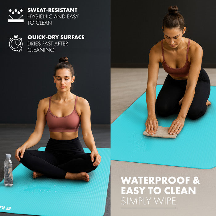 KAYMAN Yoga Mat – Extra Thick Foam Exercise Mat for Pilates, Stretching, Resistance Workouts & Therapy | Ideal for Home & Gym | 183 x 60cm