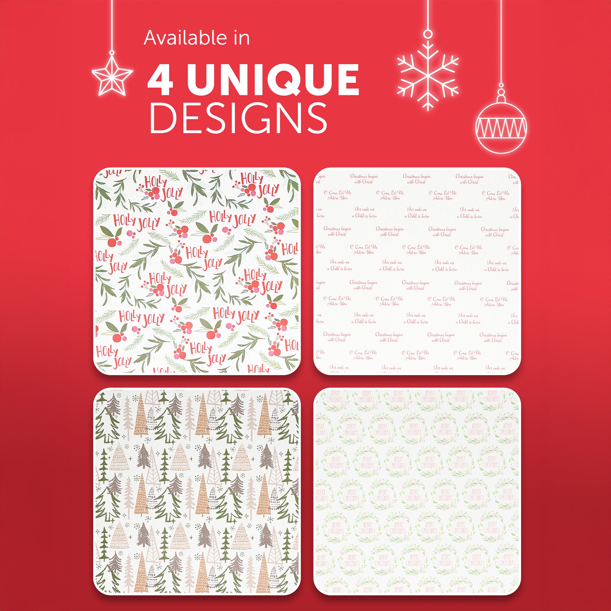 Kraft & Co 4 pack 69cm x 8M Gift Wrapping Paper Ideal for Gifts Arts & Crafts