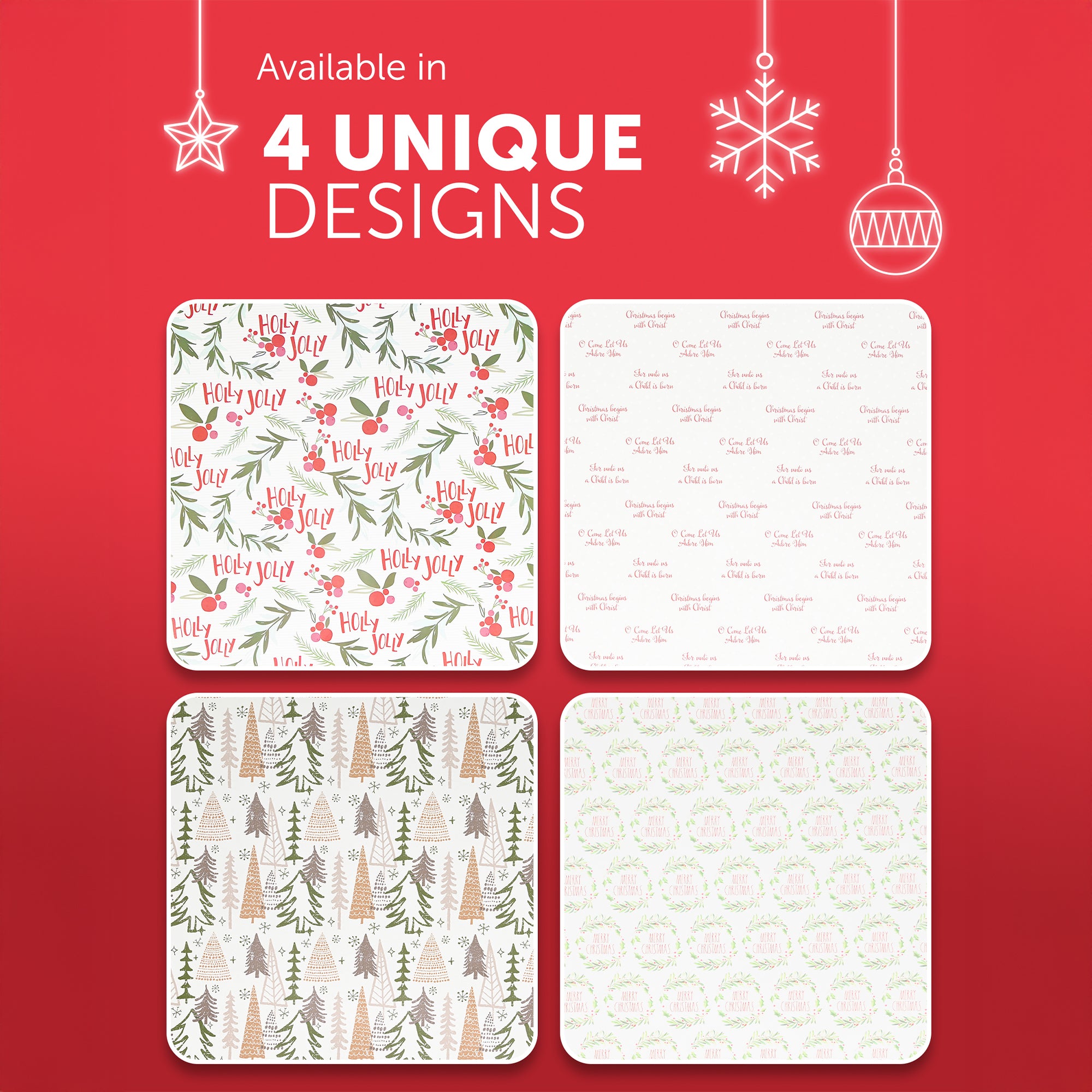 Kraft & Co 4 pack 69cm x 8M Gift Wrapping Paper Ideal for Gifts Arts & Crafts