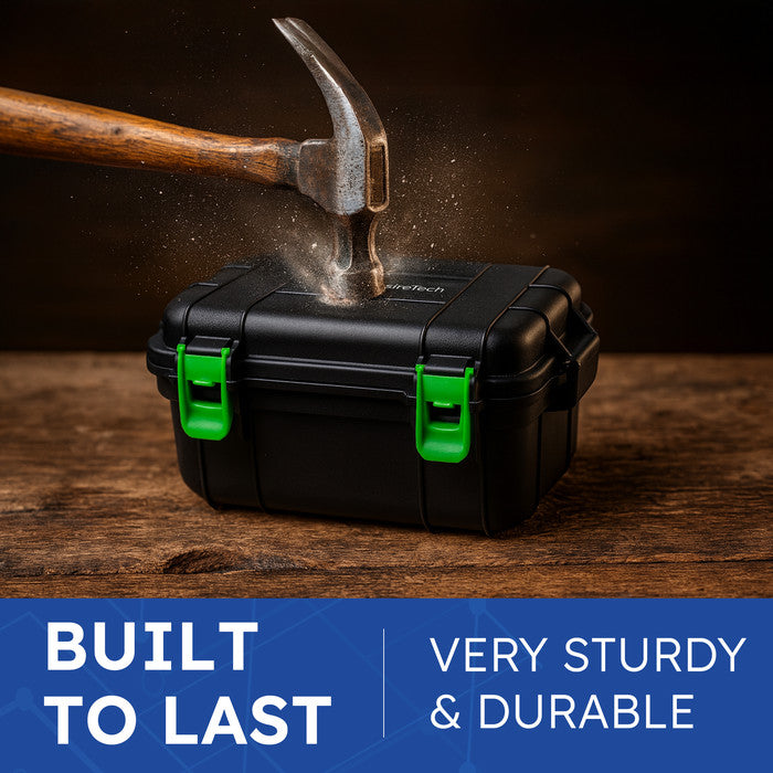 Desiretech Weatherproof Outdoor Electric Box, 4 Gang, 10m Lead