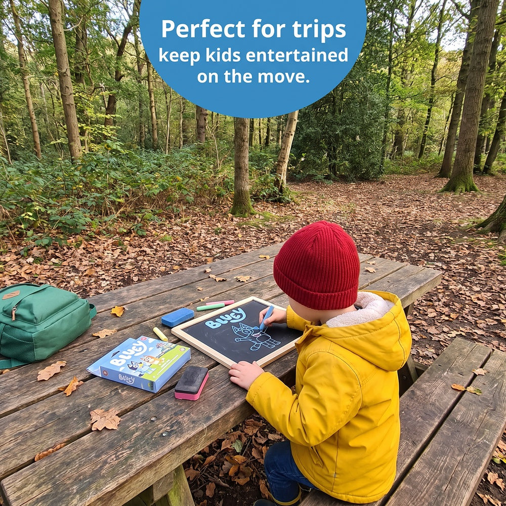 Bluey Tabletop Easel Chalkboard and Whiteboard