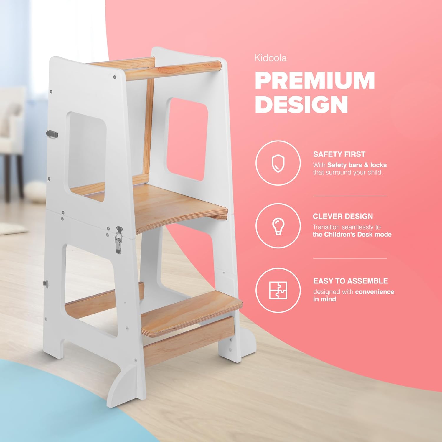 Toddler Learning Tower & Mini Desk – image 9