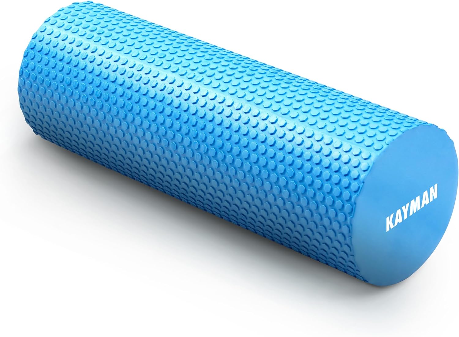 KAYMAN Sports Foam Roller – Deep Tissue Muscle Tension Relief & Circulation Boost | Portable & Lightweight Self Massager for Back, Legs, Gym, Pilates & Yoga | EVA Foam