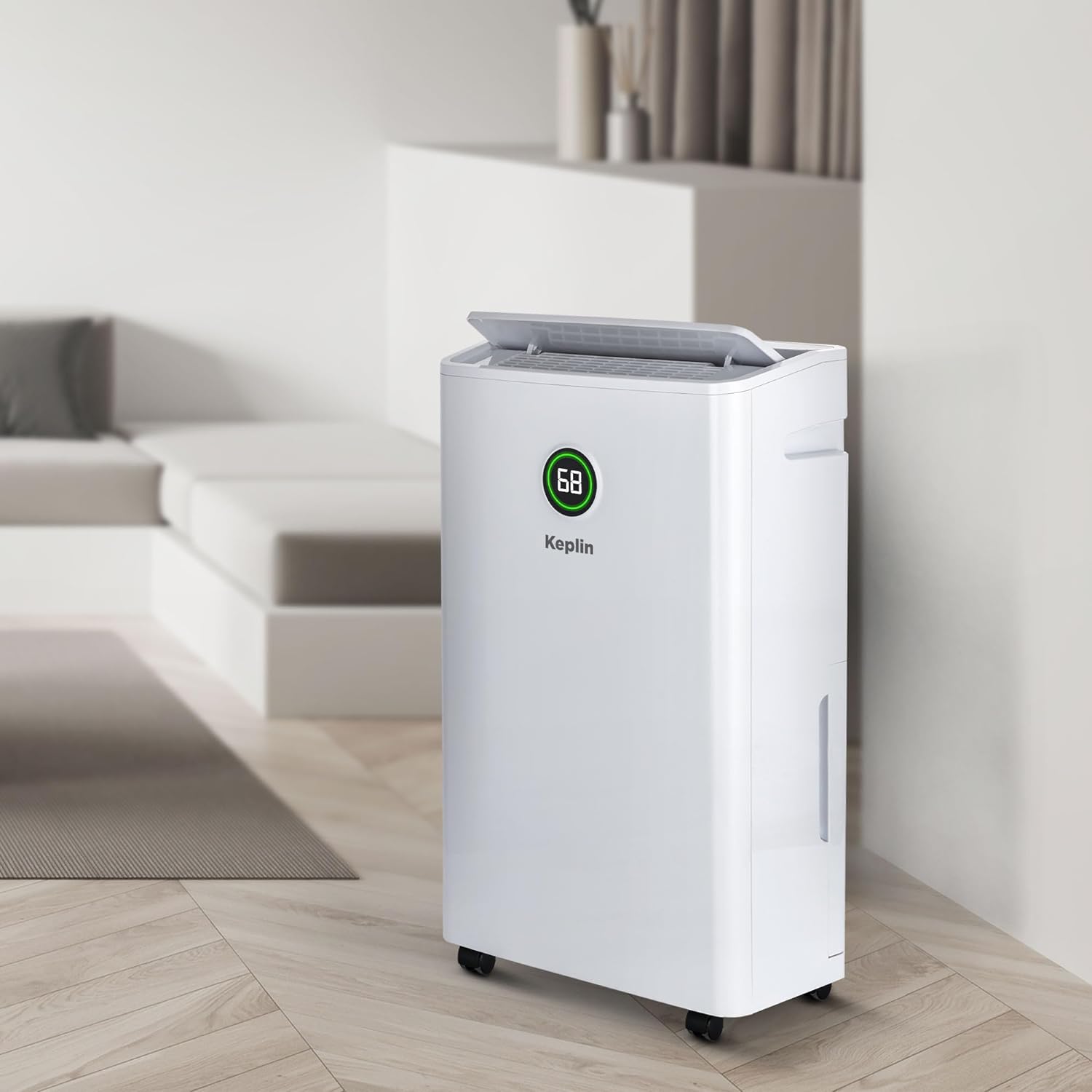 Keplin 20L Dehumidifier with Air Clean, Sleep & Laundry Mode - 24 Hour Timer & Digital Display for Home, Bedroom, Bathroom, Garage & Basement - Eliminates Mould & Condensation - 440W (1 Year Warranty)