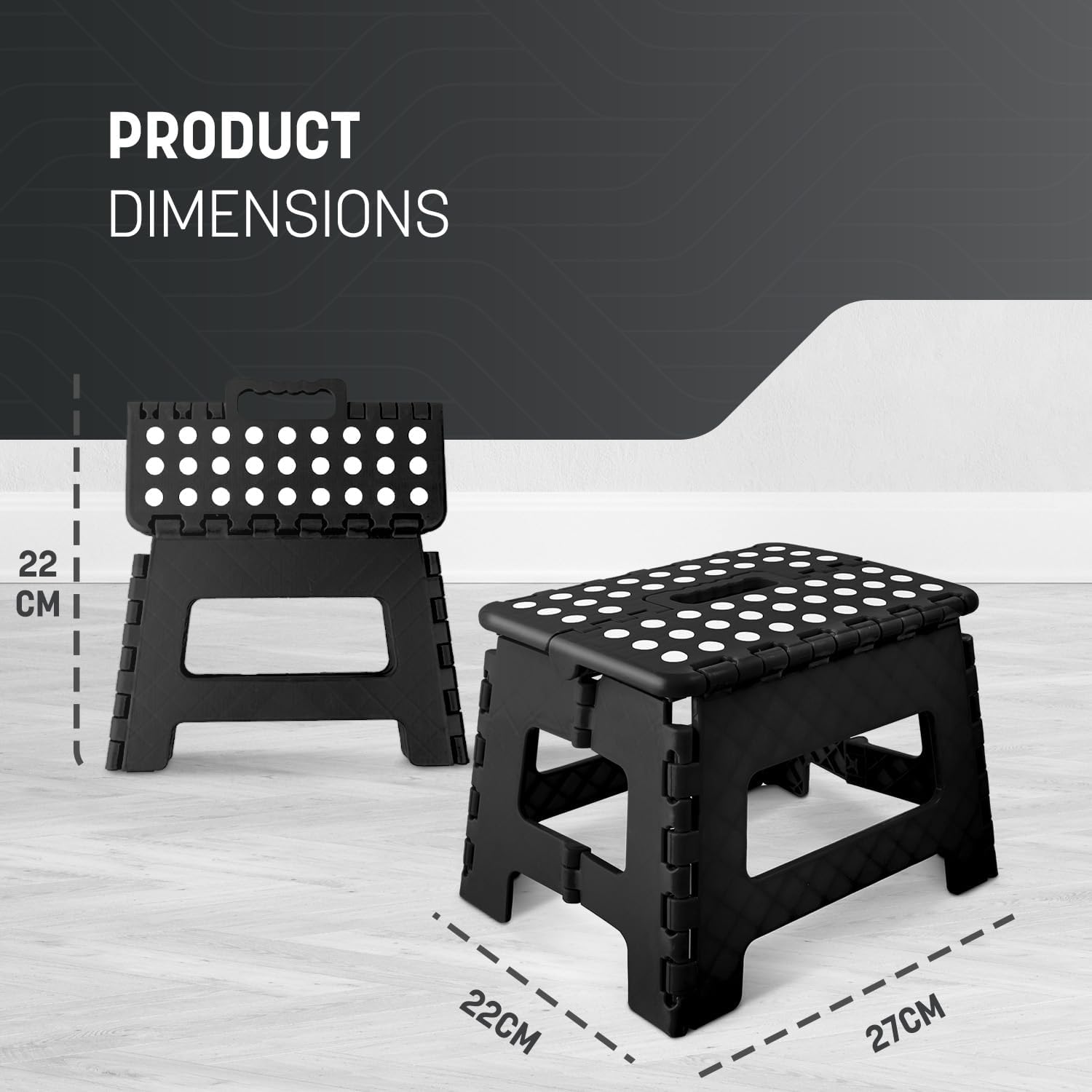 KEPLIN 13inch Heavy Duty Folding Step Stool