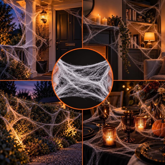 Kraft & Co Halloween Spider Web Decoration