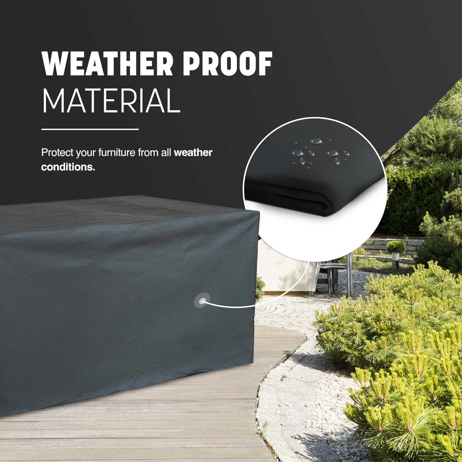 Waterproof Outdoor Furniture Cover - 600D Oxford Fabric – image 3