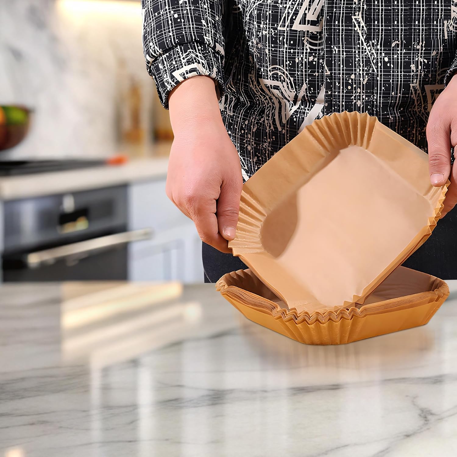 Air Fryer Parchment Paper Liners - 100 Pack – image 2
