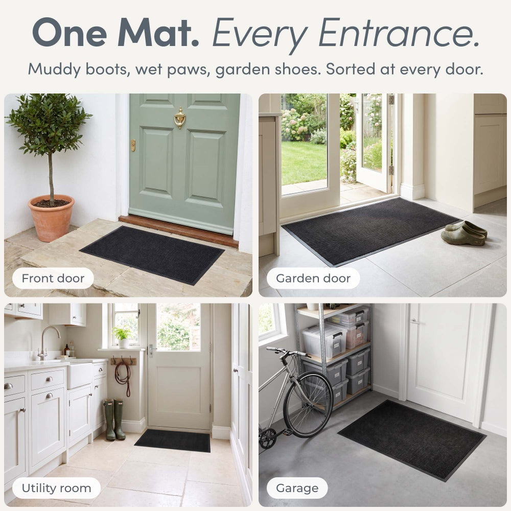 One mat for front door, garden door, utility room and garage – Inside Door Mat