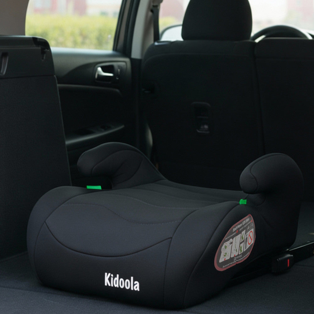 ISOFIX booster seat cushioned seat pad – soft ergonomic design for comfortable car journeys
