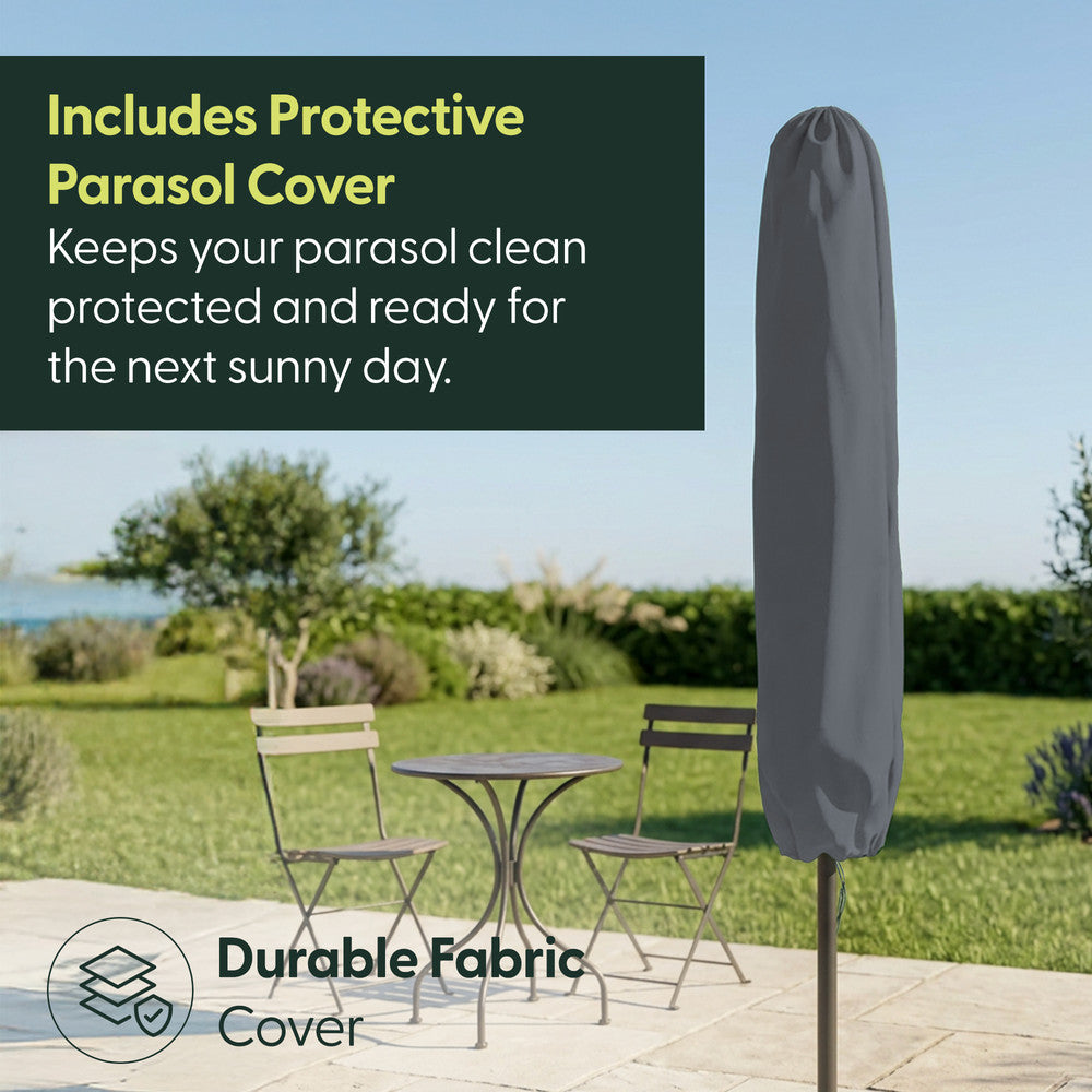 Keplin - Tilting Garden Parasol with Cover - 2.3m / 6 Ribs / 180gsm – image 10
