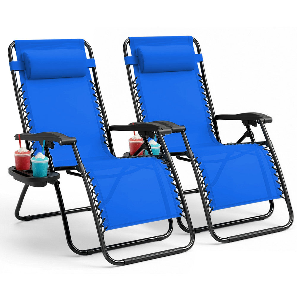 Textilene Zero Gravity Chairs Set of 2