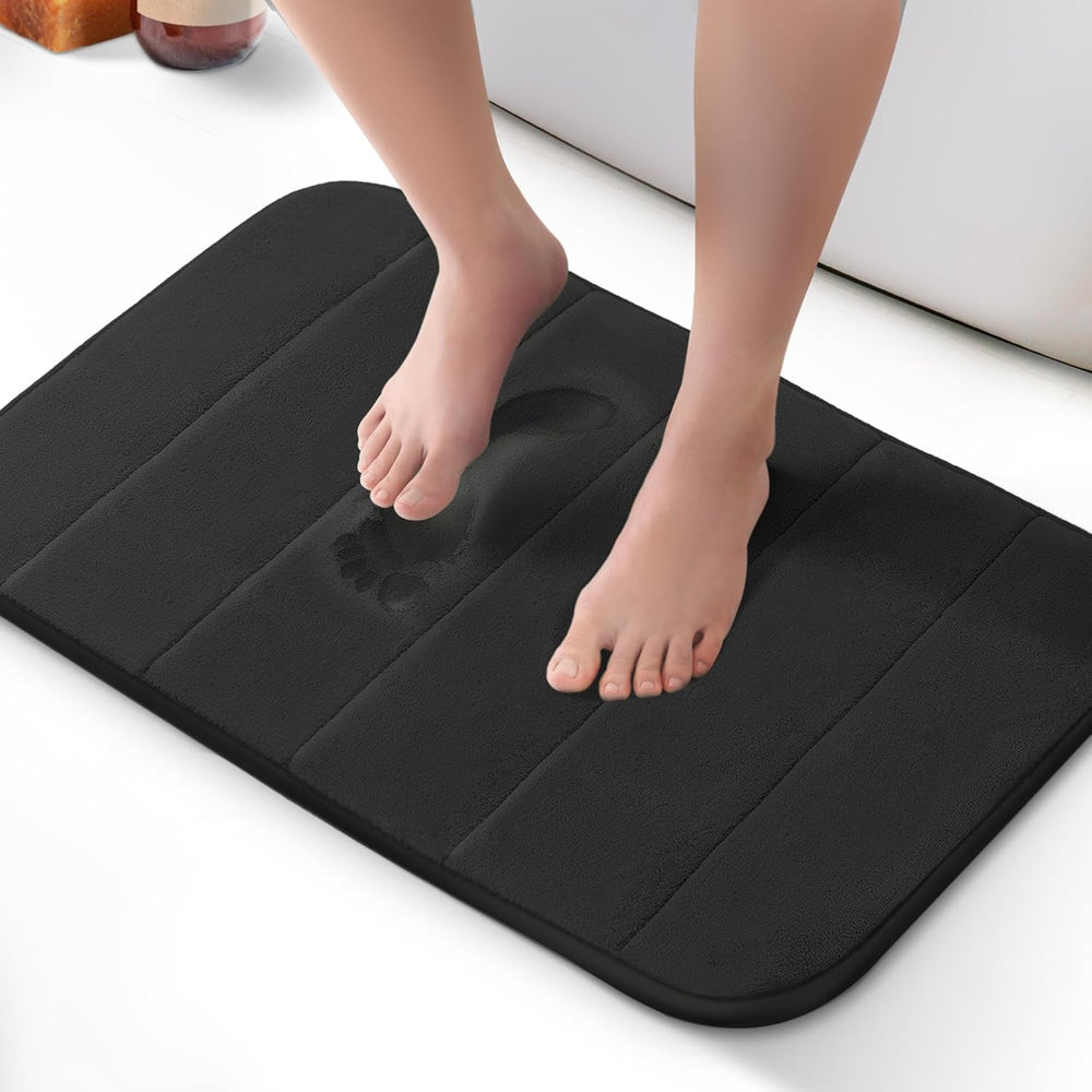 Memory Foam Bath Mat Anti-Slip Plush Surface Bathroom