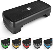 KAYMAN Exercise Stepper – Adjustable Fitness Step Platform for Home & Gym Workouts | Ideal for Aerobics, Cardio, Weights, Yoga | 2 Level Heights