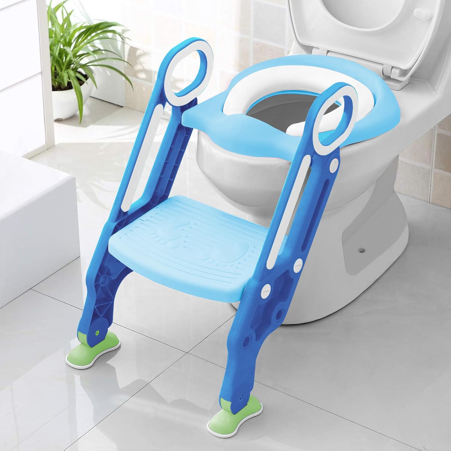 Kids Adjustable Potty Training Seat with Step Stool – image 2