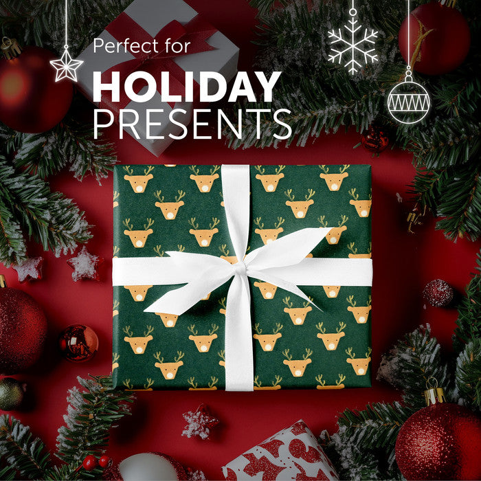 Kraft & Co Christmas Wrapping Paper Roll, 2 Pack