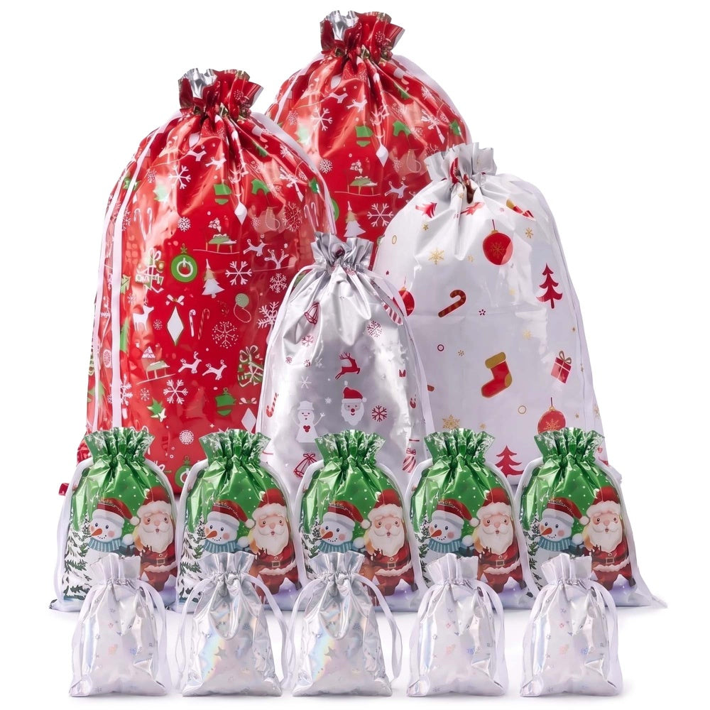Kraft & Co Colour Foil Drawstring Gift Bags