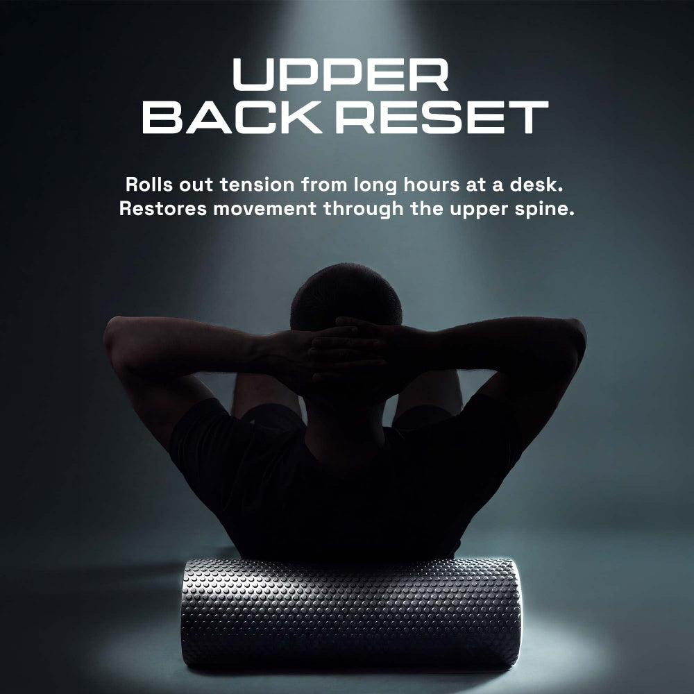 KAYMAN Sports Foam Roller – Deep Tissue Muscle Tension Relief & Circulation Boost | Portable & Lightweight Self Massager for Back, Legs, Gym, Pilates & Yoga | EVA Foam - 44.5cm