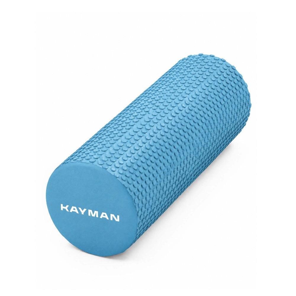 KAYMAN Sports Foam Roller – Deep Tissue Muscle Tension Relief & Circulation Boost | Portable & Lightweight Self Massager for Back, Legs, Gym, Pilates & Yoga | EVA Foam - 44.5cm