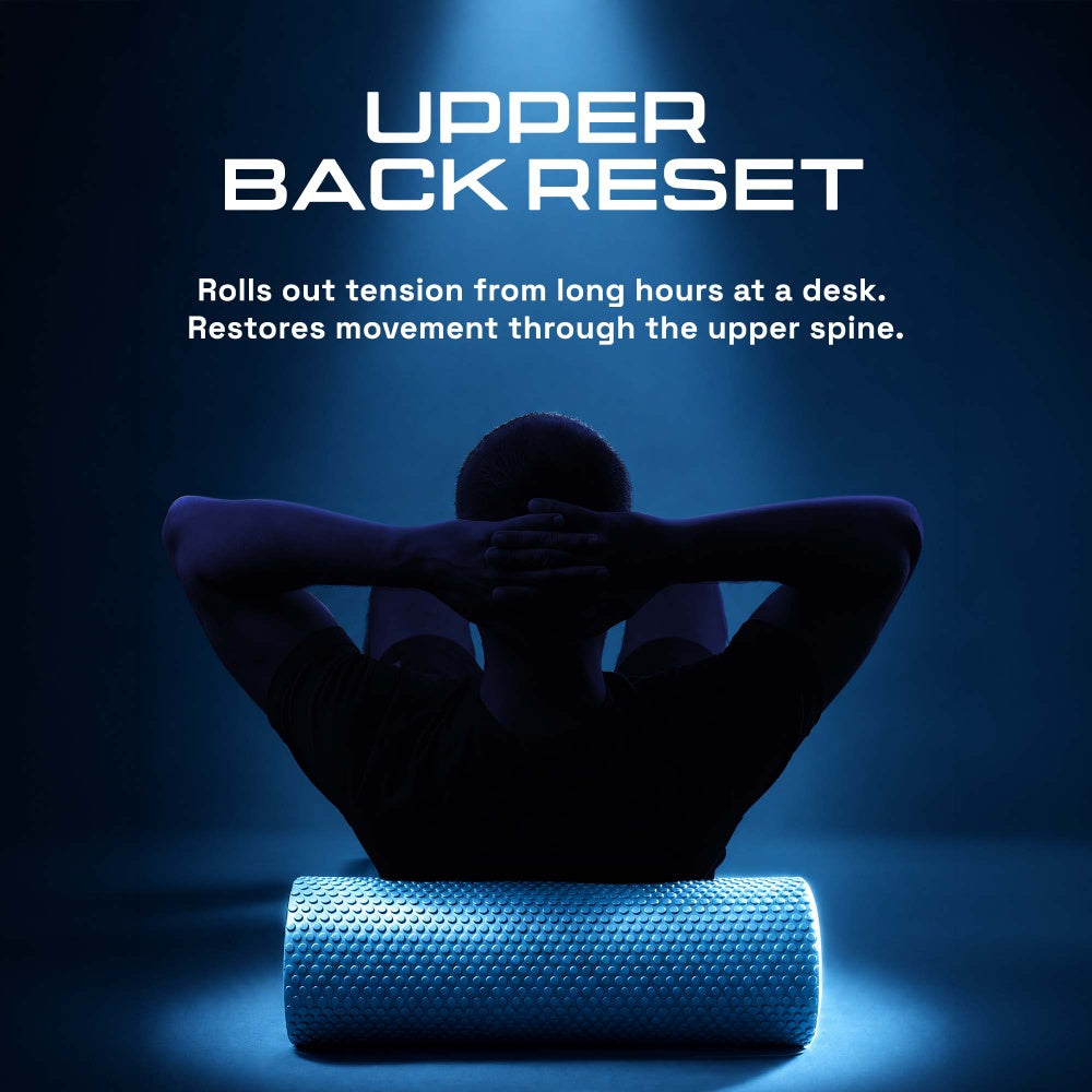 KAYMAN Sports Foam Roller – Deep Tissue Muscle Tension Relief & Circulation Boost | Portable & Lightweight Self Massager for Back, Legs, Gym, Pilates & Yoga | EVA Foam - 44.5cm