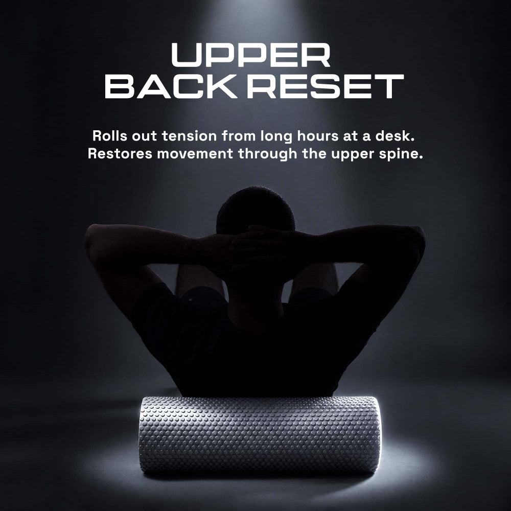KAYMAN Sports Foam Roller – Deep Tissue Muscle Tension Relief & Circulation Boost | Portable & Lightweight Self Massager for Back, Legs, Gym, Pilates & Yoga | EVA Foam - 44.5cm