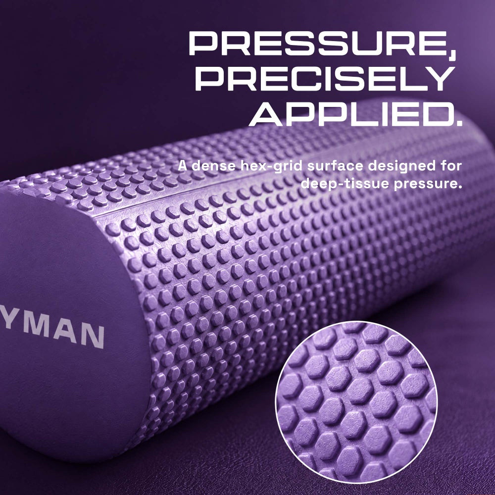 KAYMAN Sports Foam Roller – Deep Tissue Muscle Tension Relief & Circulation Boost | Portable & Lightweight Self Massager for Back, Legs, Gym, Pilates & Yoga | EVA Foam - 44.5cm