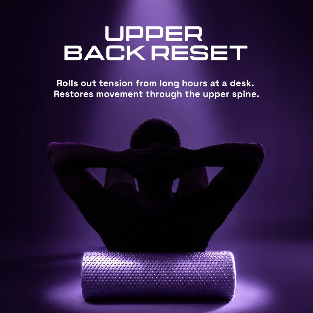 KAYMAN Sports Foam Roller – Deep Tissue Muscle Tension Relief & Circulation Boost | Portable & Lightweight Self Massager for Back, Legs, Gym, Pilates & Yoga | EVA Foam - 44.5cm