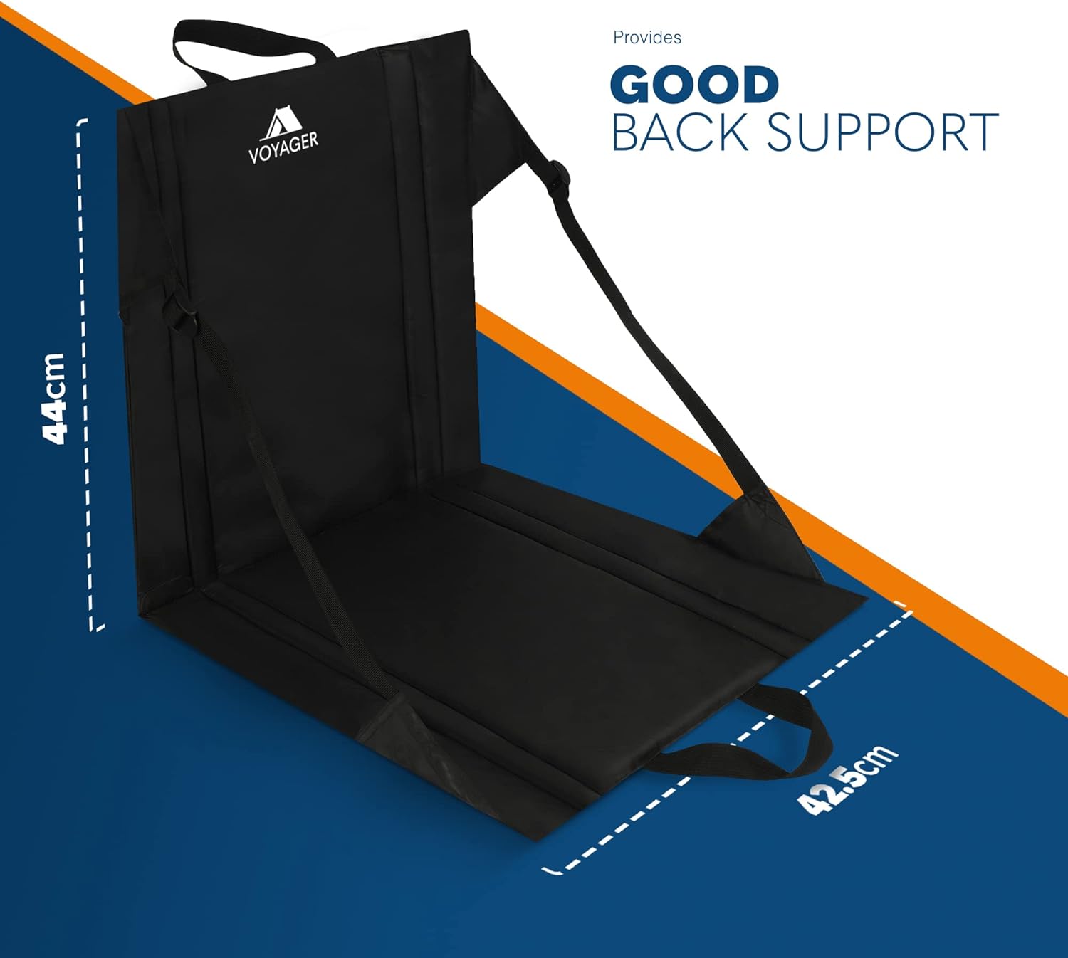 Waterproof folding camping chair 2-pack – padded plush surface stays dry on damp ground at UK campsites