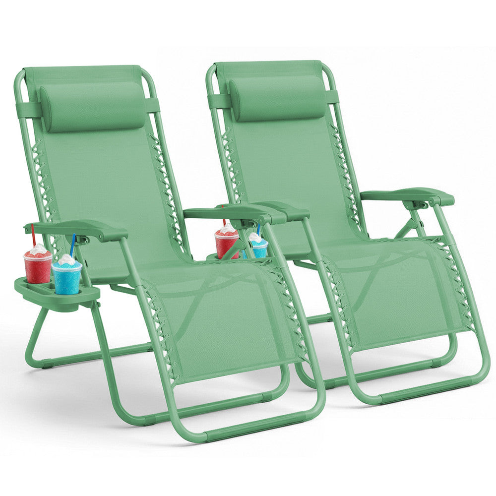 Textilene Zero Gravity Chairs Set of 2