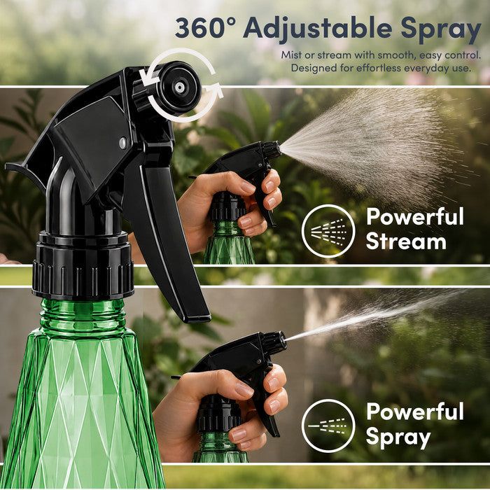 Water Spray Bottles 600ml Mist & Stream - 2 Pack