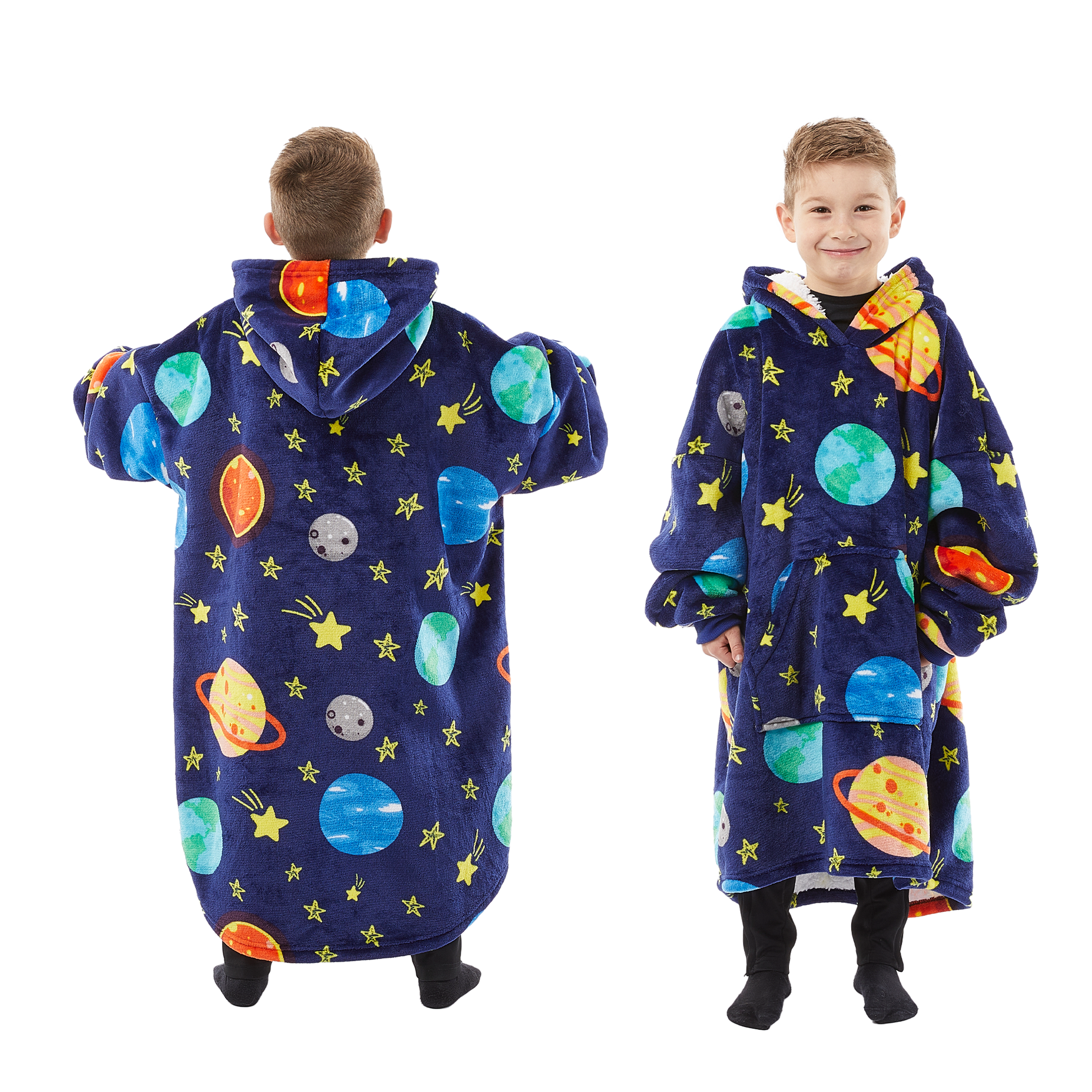 Thermal, Soft & Long-length Throw Hoodie in all Sizes & Colours - UK