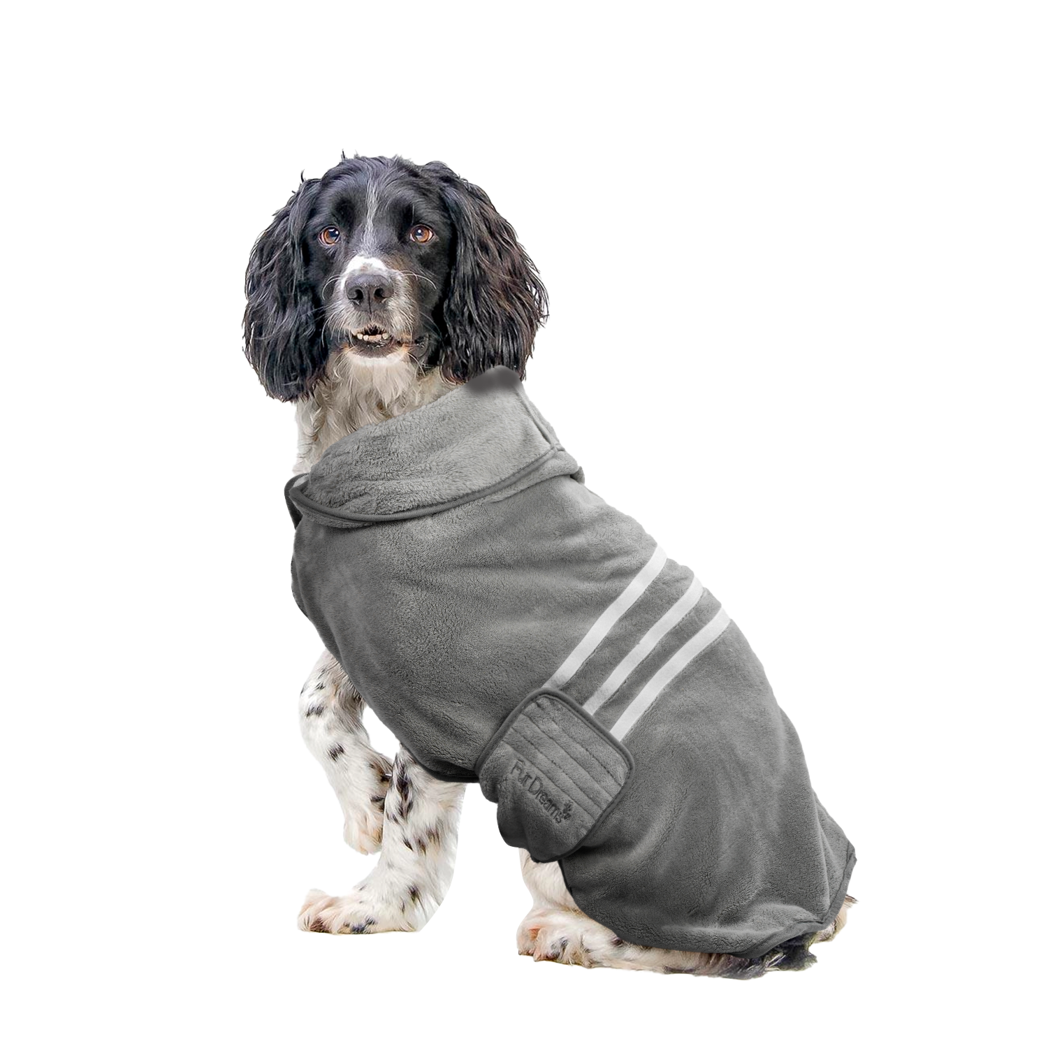 FurDreams Dog Robe - Super Absorbent & Quick-Drying Pet Towel - Soft Cozy Fabric for Comfortable Fit - Versatile Use for Home & On-The-Go Dog Bathrobe for Easy Grooming & Drying