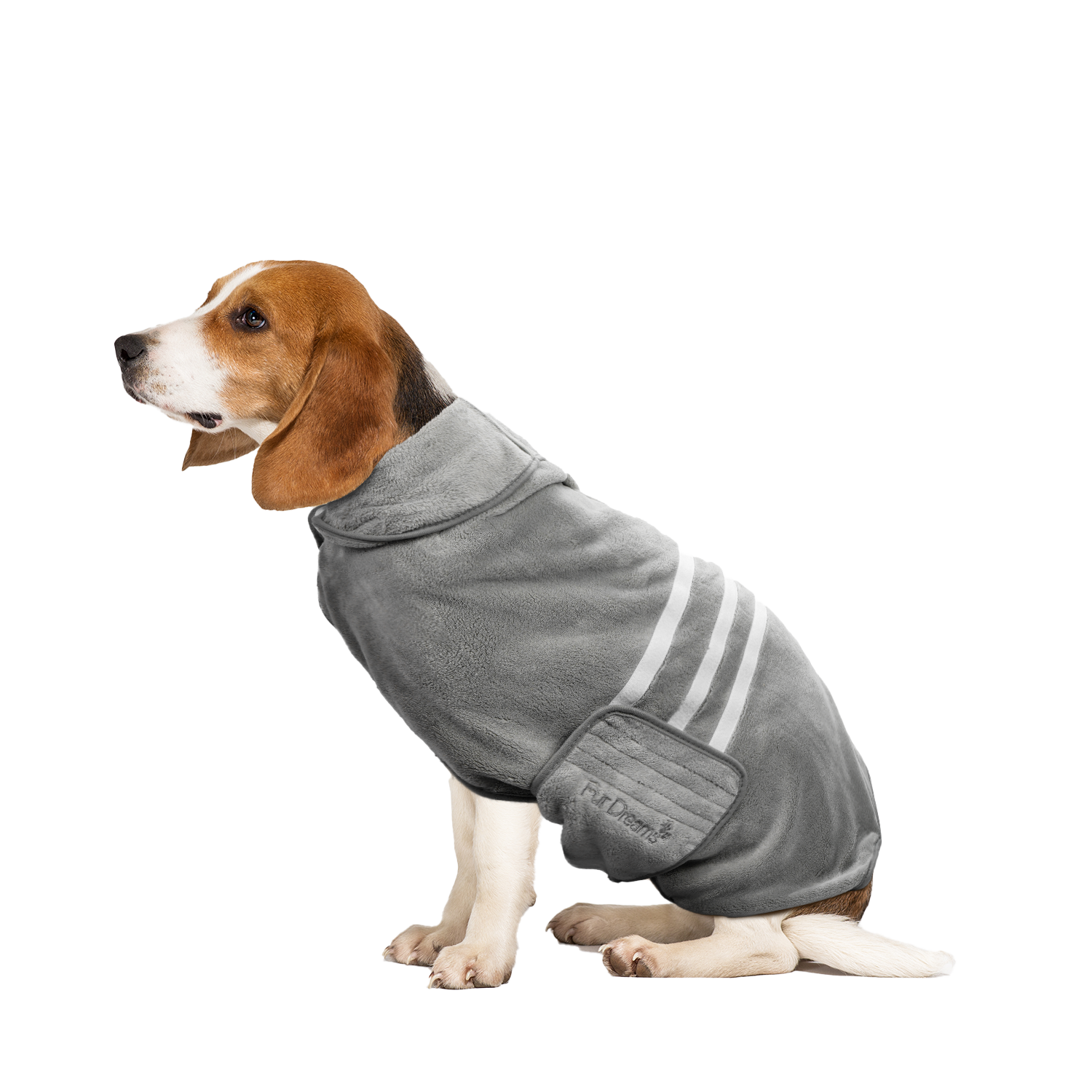 FurDreams Dog Robe - Super Absorbent & Quick-Drying Pet Towel - Soft Cozy Fabric for Comfortable Fit - Versatile Use for Home & On-The-Go Dog Bathrobe for Easy Grooming & Drying