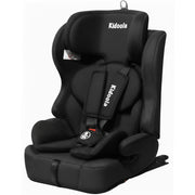 ISOFIX car seat for children 15 months to 12 years – R129 i-Size forward-facing with adjustable headrest, black