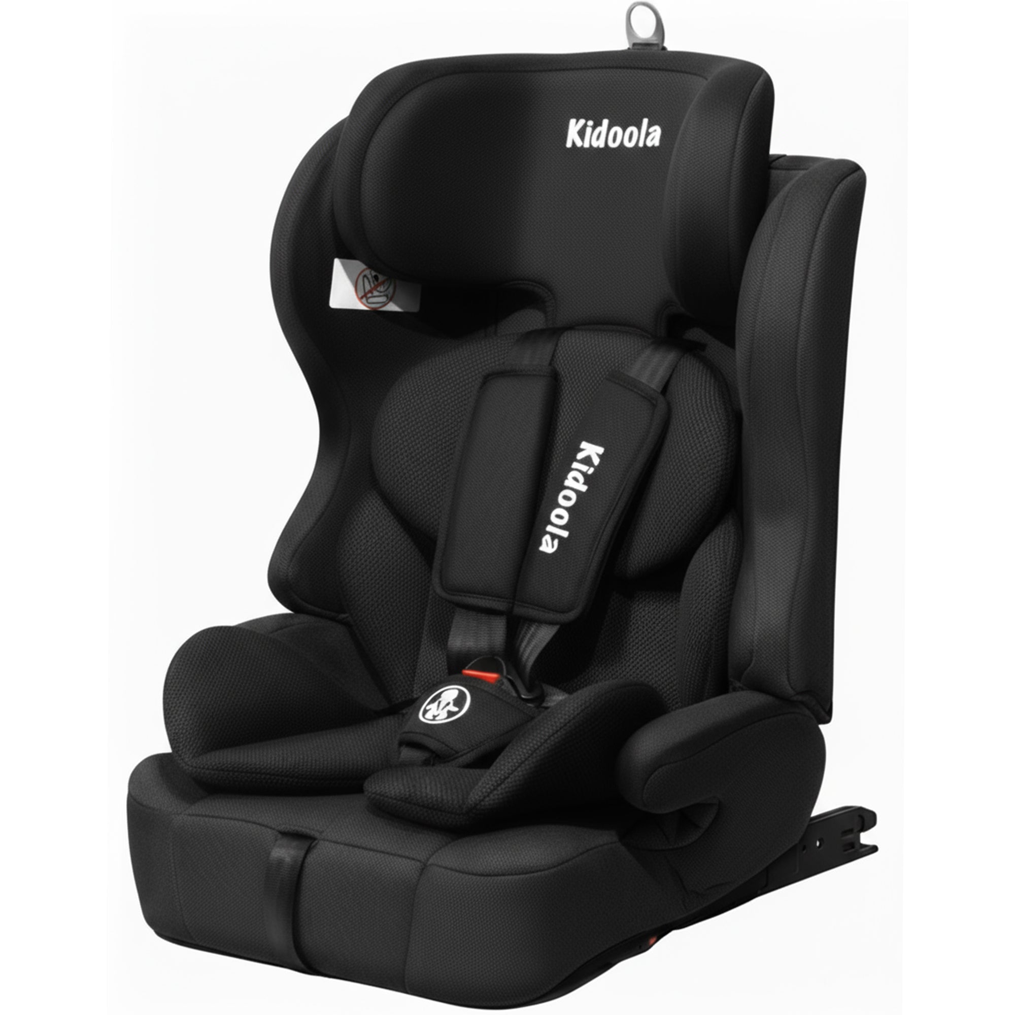 Kidoola ISOFIX Car Seat for Children 15 Months–12 Years, R129 i-Size Approved 76–150 cm, Forward Facing with Adjustable 10-Position Headrest, Side Impact Protection & Soft Cushion Insert