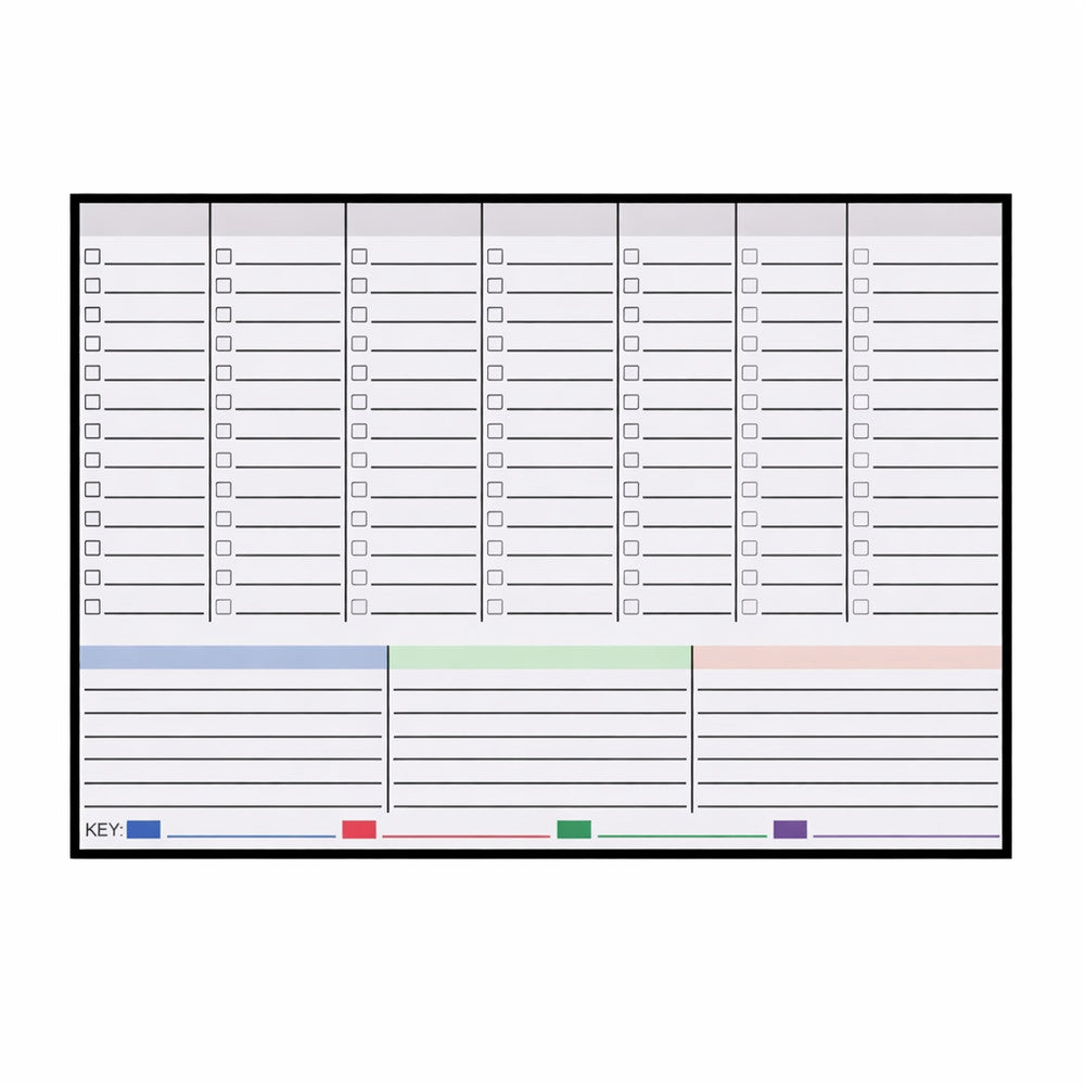 Magnetic Dry Erase Fridge Whiteboard Weekly Planner