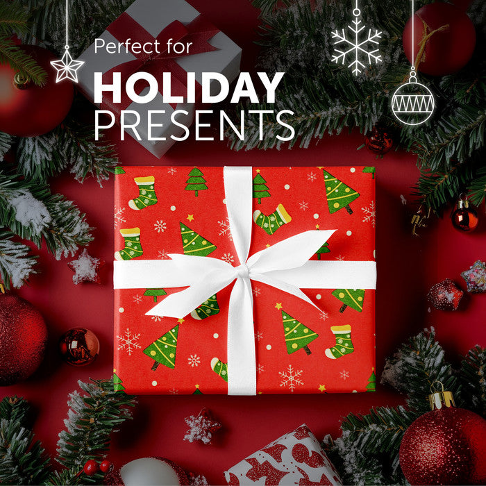 Kraft & Co Christmas Wrapping Paper Roll, 2 Pack