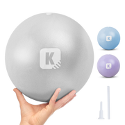 KAYMAN Pilates Ball 25cm - Anti-Burst Yoga Ball for Core Strength, Fitness, Balance, and Physical Therapy - Lightweight & Portable Exercise Ball for Home, Gym, or Travel