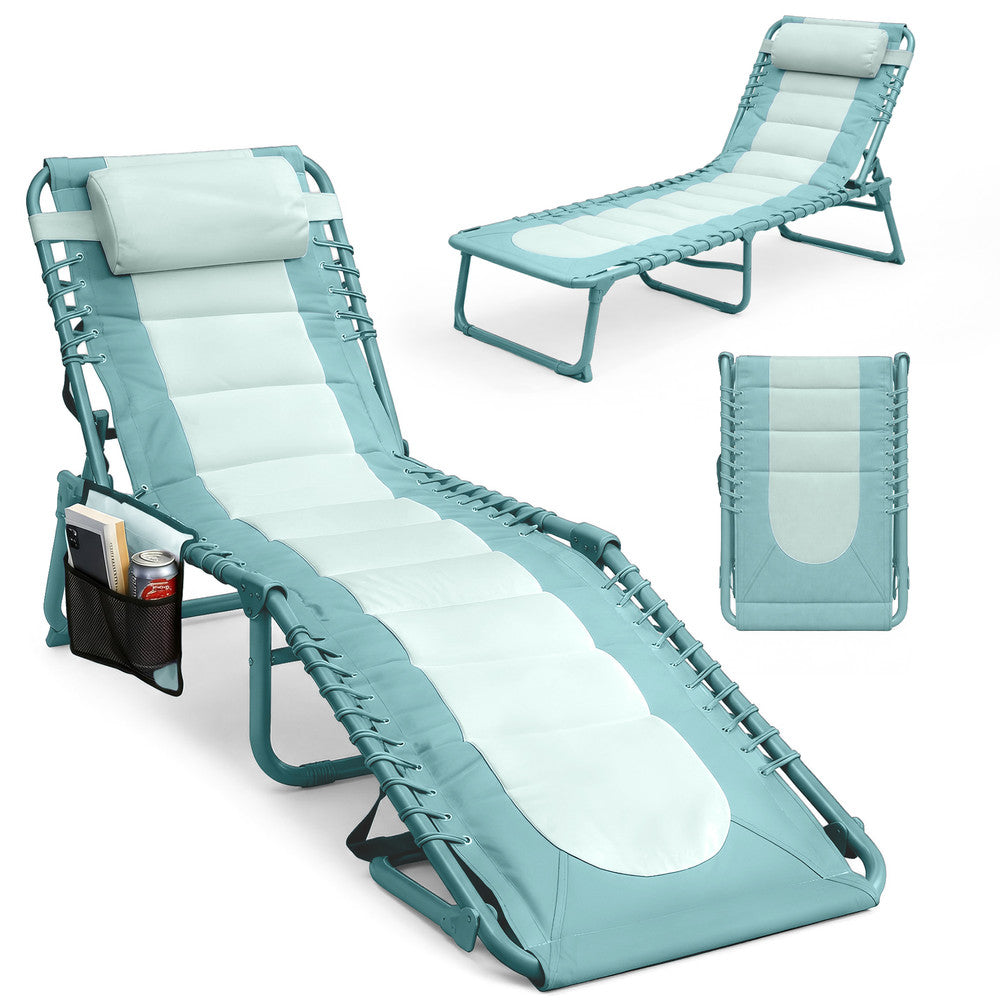 Padded Folding Sun Lounger