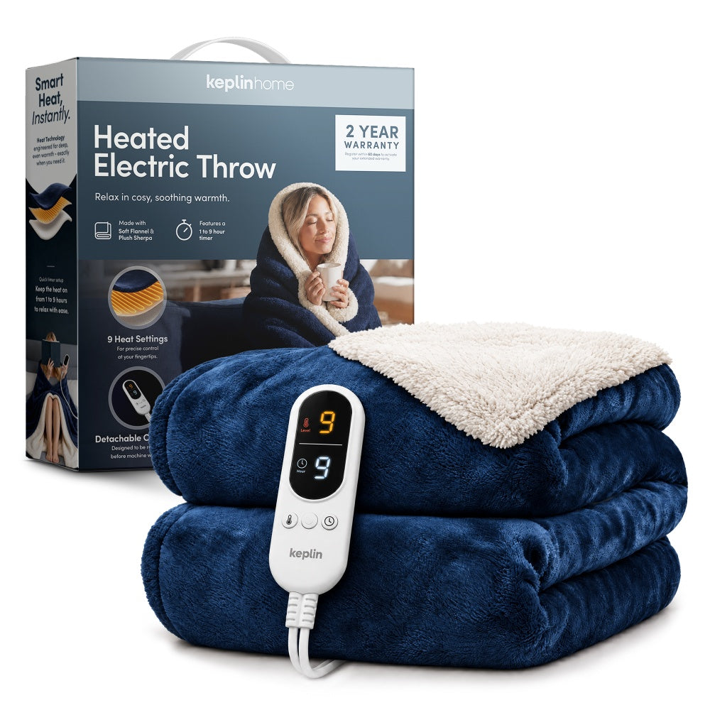 Electric blanket throw UK – machine washable cosy warm