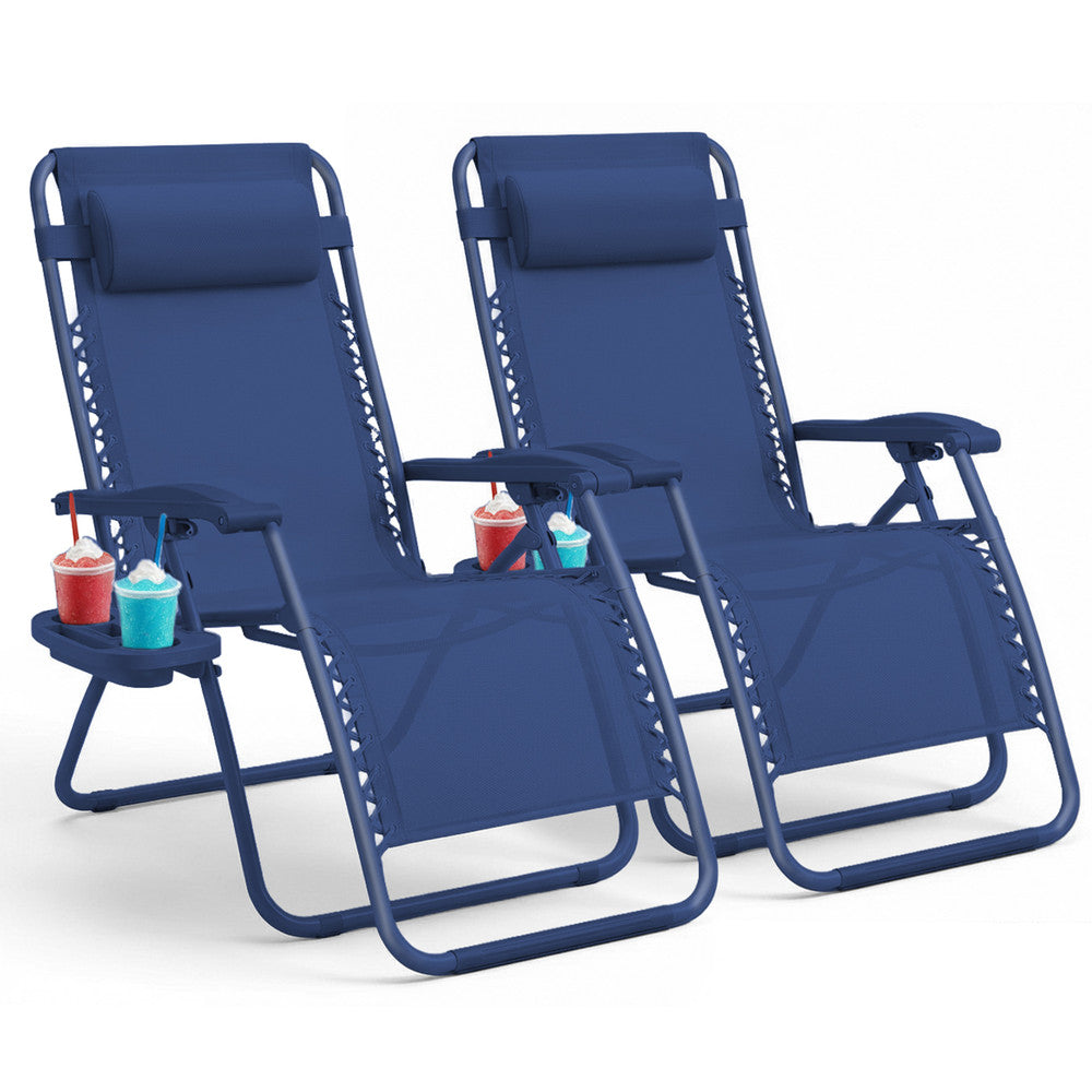 Textilene Zero Gravity Chairs Set of 2