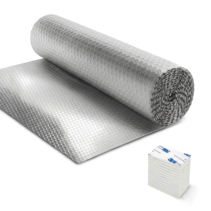Haltons Reflective Radiator Foil – Energy Saving Insulation with 3M Self-Adhesive Pads – Easy to Install, Cut to Size – Reduce Heat Loss & Lower Bills – Covers 3+ Radiators – Thermal Barrier