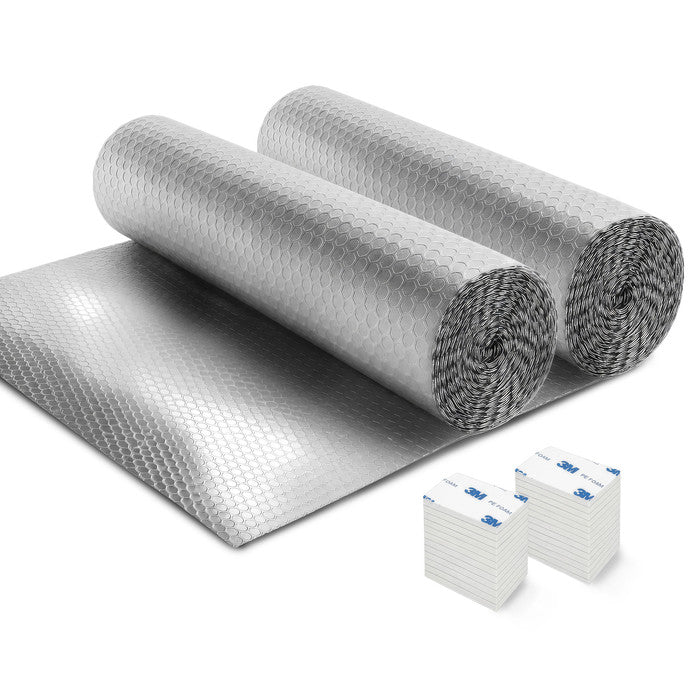 Haltons Reflective Radiator Foil – Energy Saving Insulation with 3M Self-Adhesive Pads – Easy to Install, Cut to Size – Reduce Heat Loss & Lower Bills – Covers 3+ Radiators – Thermal Barrier