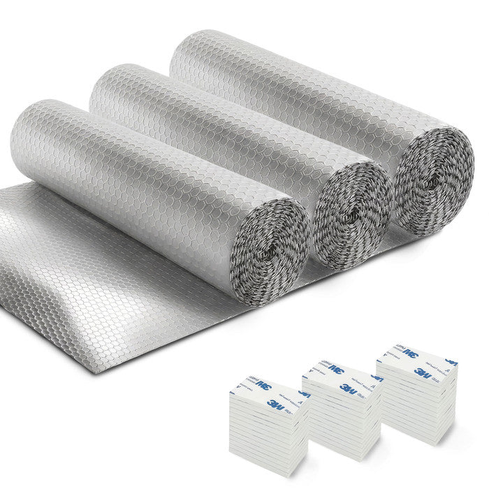 Haltons Reflective Radiator Foil – Energy Saving Insulation with 3M Self-Adhesive Pads – Easy to Install, Cut to Size – Reduce Heat Loss & Lower Bills – Covers 3+ Radiators – Thermal Barrier