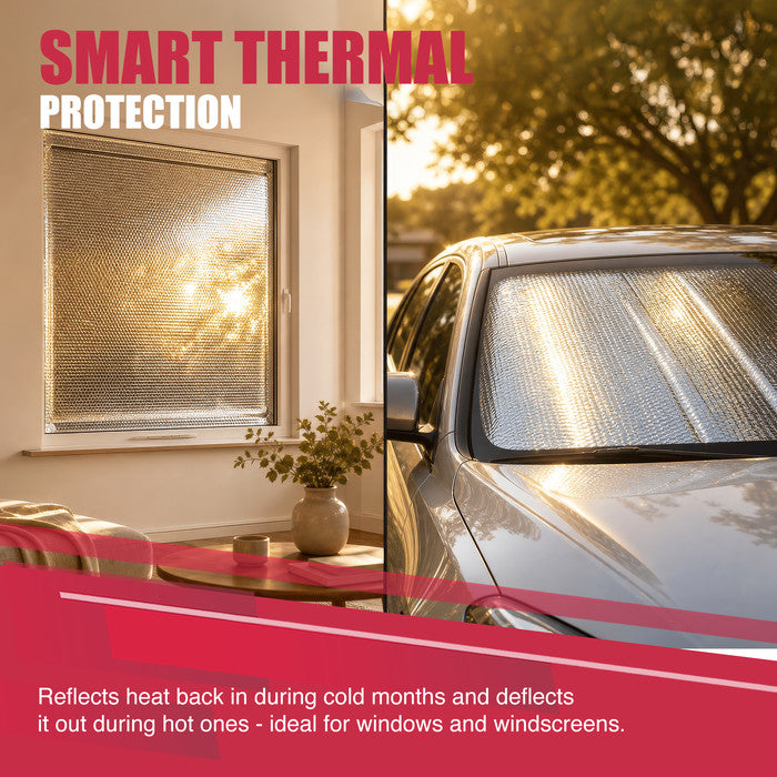 Haltons Reflective Radiator Foil – Energy Saving Insulation with 3M Self-Adhesive Pads – Easy to Install, Cut to Size – Reduce Heat Loss & Lower Bills – Covers 3+ Radiators – Thermal Barrier