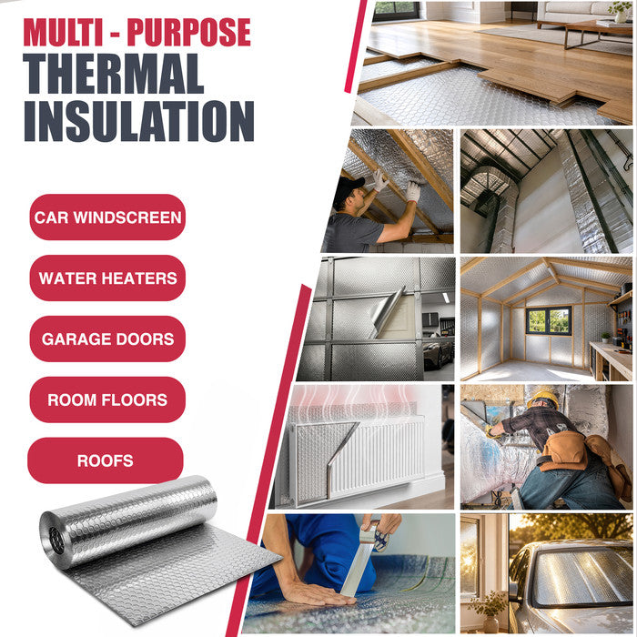 Haltons Reflective Radiator Foil – Energy Saving Insulation with 3M Self-Adhesive Pads – Easy to Install, Cut to Size – Reduce Heat Loss & Lower Bills – Covers 3+ Radiators – Thermal Barrier
