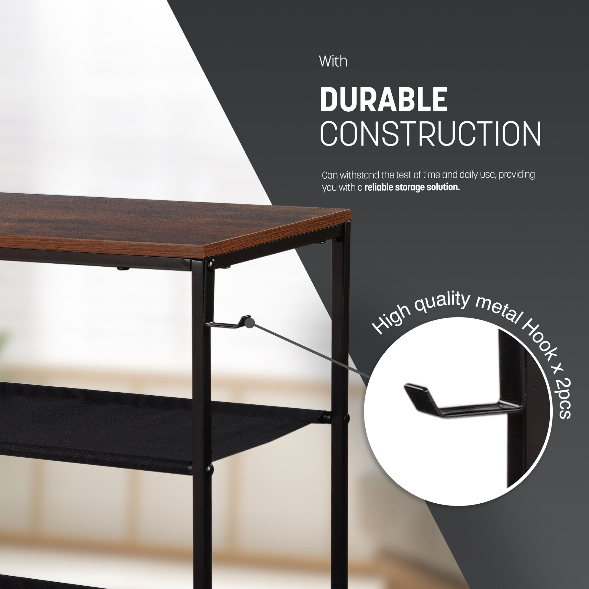 4-Tier Shoe Rack with Shelf – image 13
