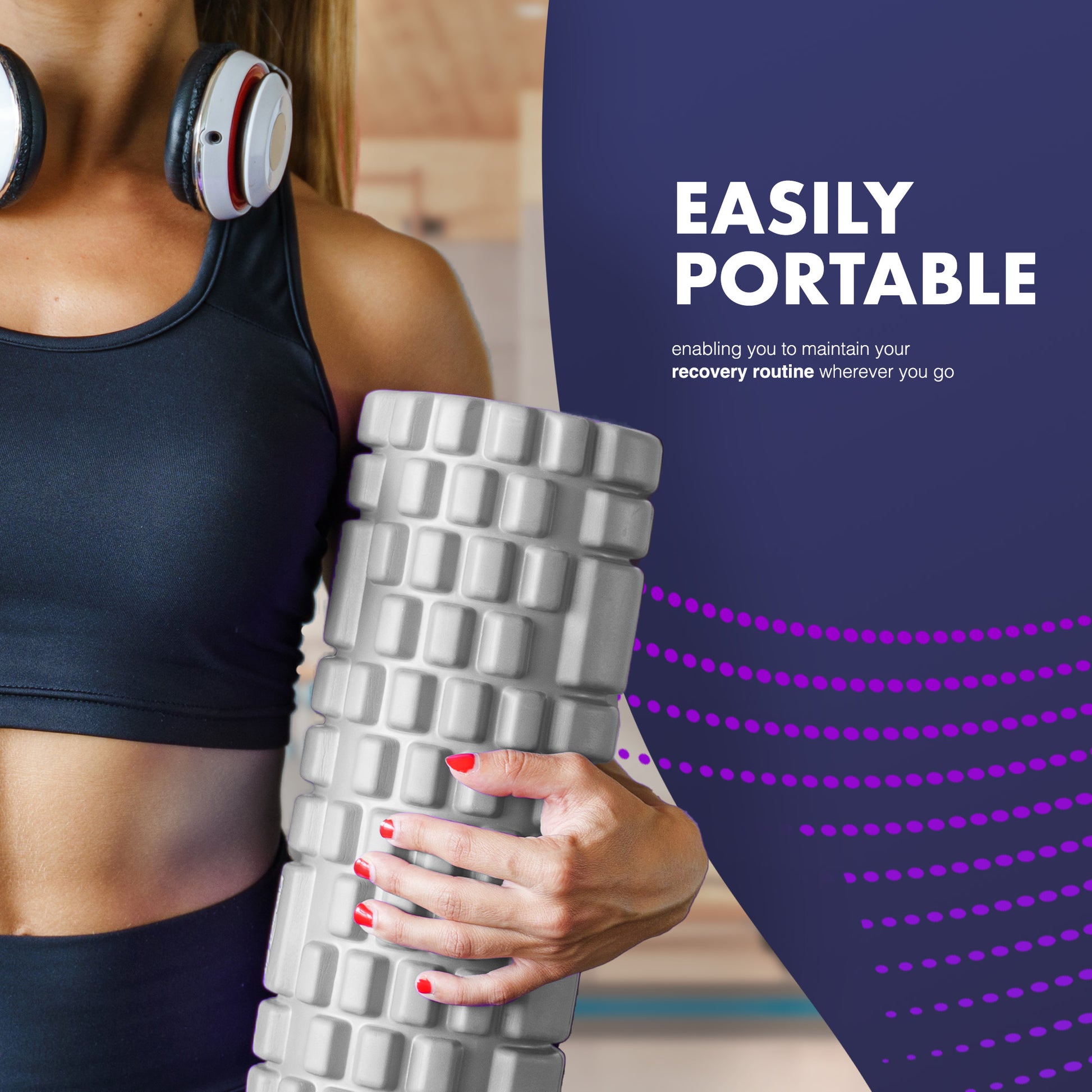 Kayman Massage Roller: High-Density Foam Deep Tissue Relief & Sports Recovery Tool for Back Pain, Balance, and Blood Flow Stimulation – image 18