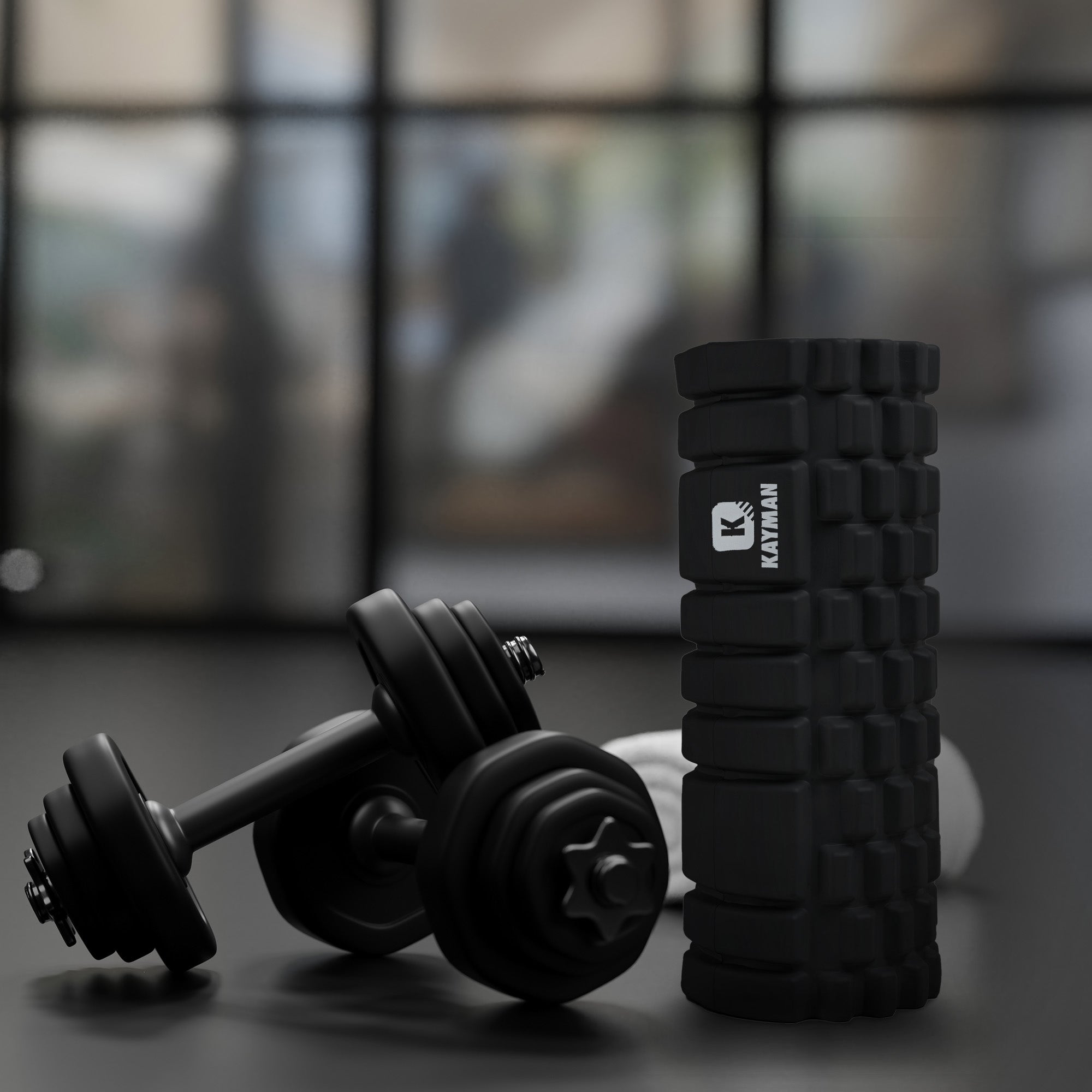 Kayman Massage Roller: High-Density Foam Deep Tissue Relief & Sports Recovery Tool for Back Pain, Balance, and Blood Flow Stimulation